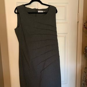 Calvin Klein Gray Work Dress